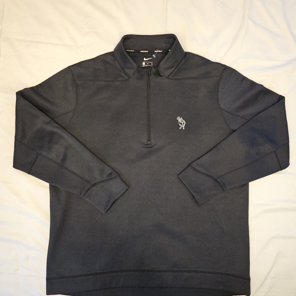 Nike Gold Men's Black Performance Quarter-Zip Jacket XL
